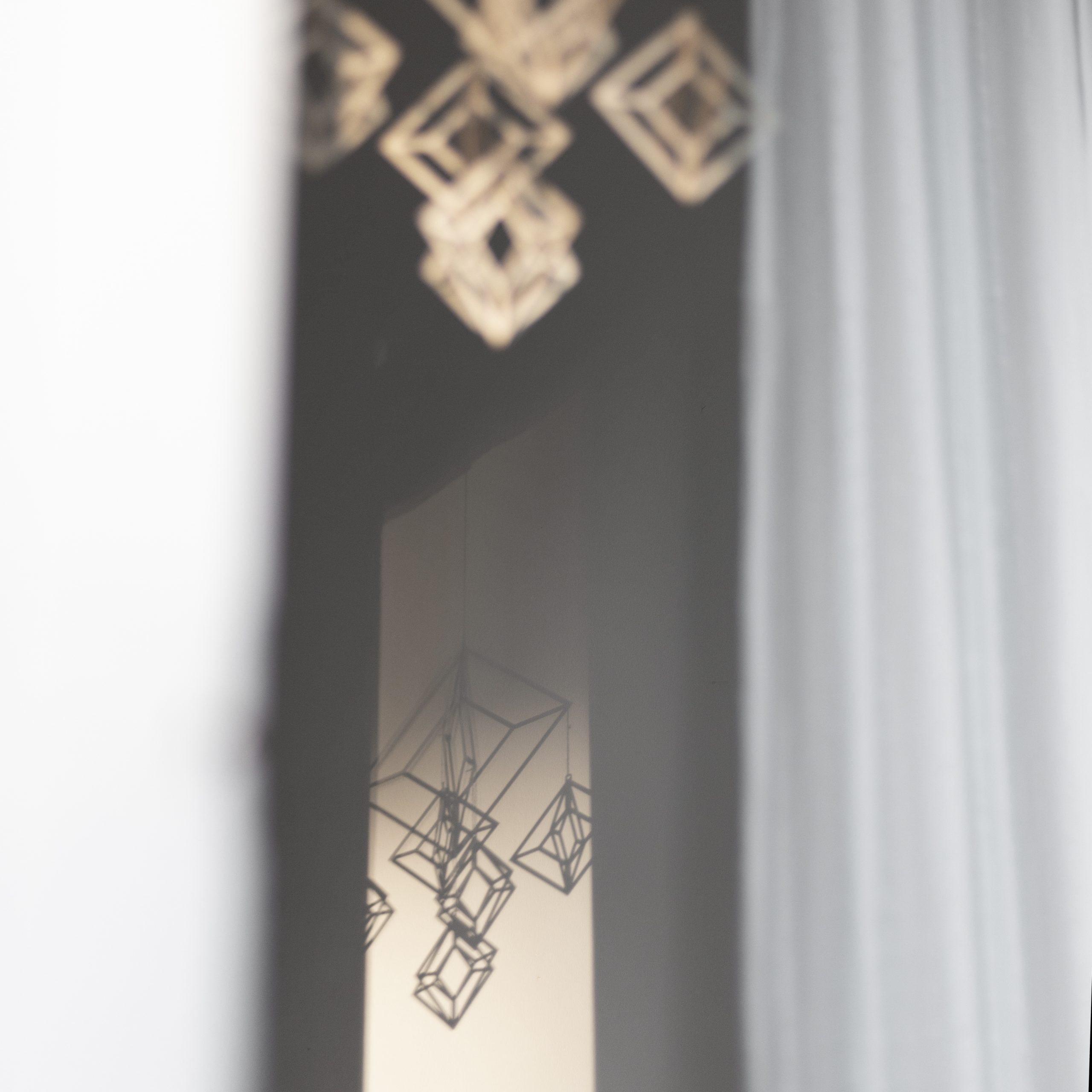 Shadow of a wooden Himmeli decor