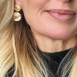 Valona revontulet Northern lights wooden earrings woman