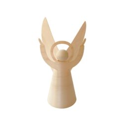 Puinen enkeli edestä päin