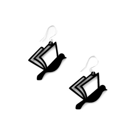 Mustat kirjalintu-korvakorut