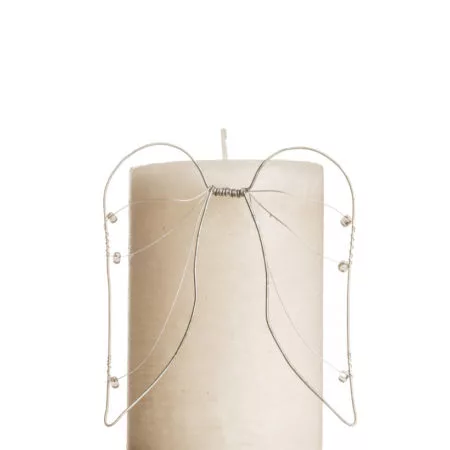 Small angel wings, candle / Pienet enkelinsiivet, kynttilä