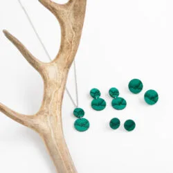 Arctic teal green Northern Lights jewelry and reindeer antler