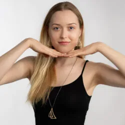 Valona puu korvakorut ja kaulakoru